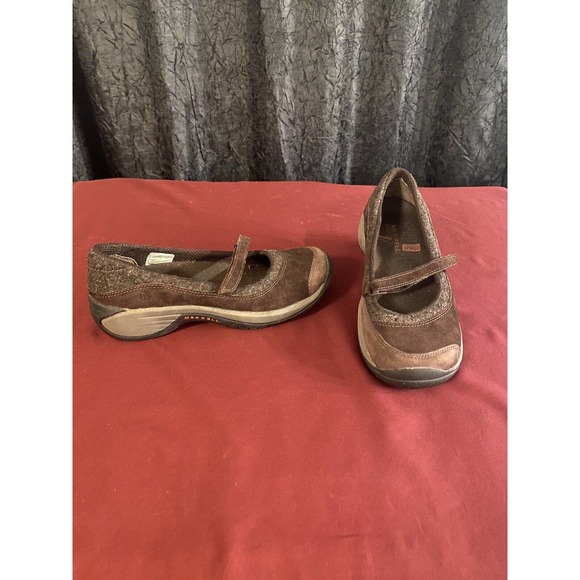 Merrell Shoes Merrell Encore Moc Qform Ortholite Air Cushion Brown Suede Mary Jane Size 65